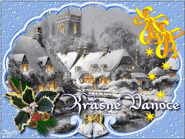 Поздравление с Рождеством на чешском