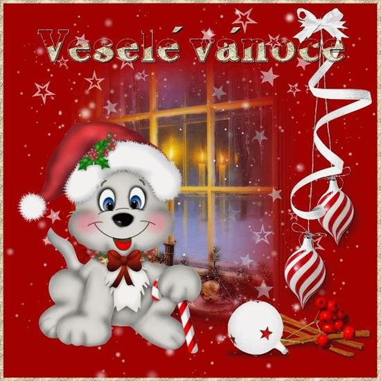 Рождественские открытки на чешском языке