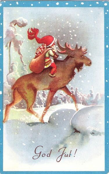 God Jul открытки на шведском