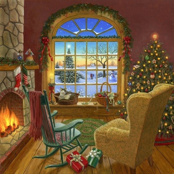 Картины Ruth Sanderson Рождество