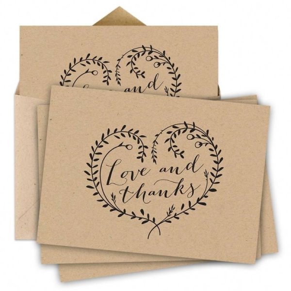 Открытка крафт