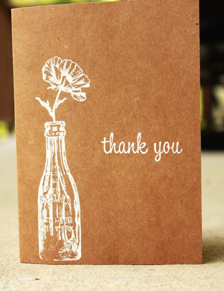 Открытки из крафтовой бумаги