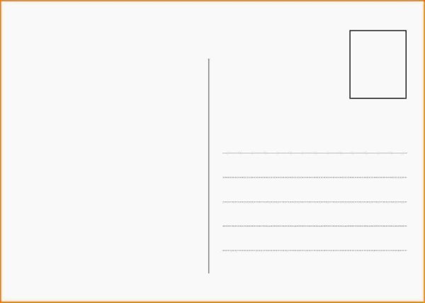 Заготовка почтовой открытки