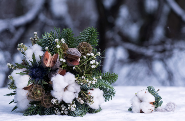 Шикарный зимний букет