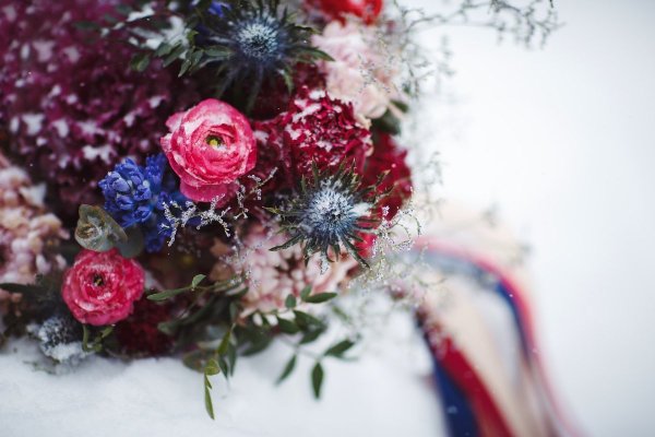 Зимний букет цветов