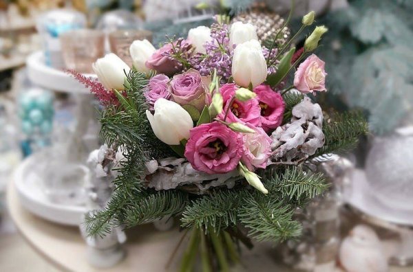 Шикарный зимний букет