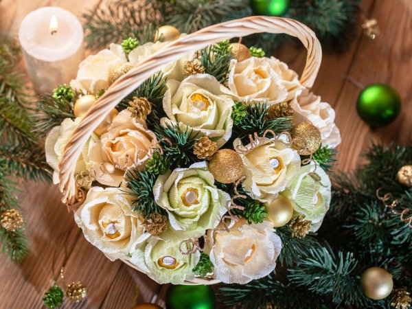 Букет на новый год
