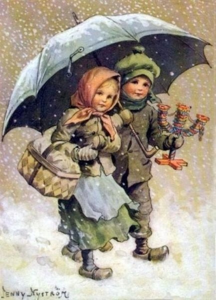 Снеговик старинный