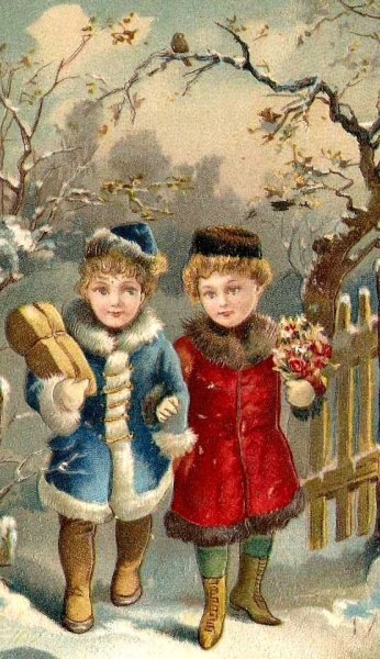 Новогодние сюжеты для открыток