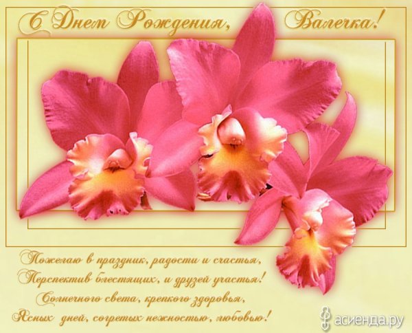 С днём рождения Валентина