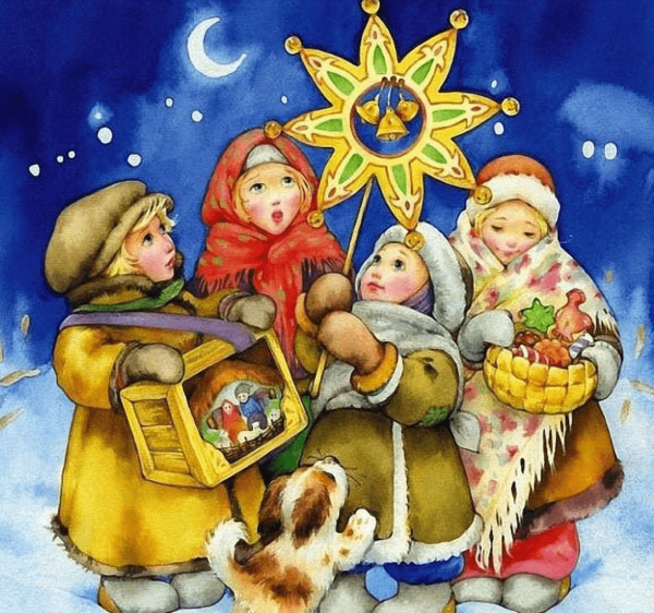 Фон Святки колядки