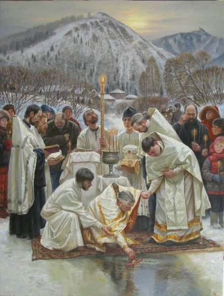 Крещение Богоявление Господне художник