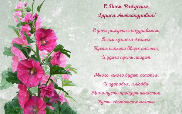 С днём рождения Лариса