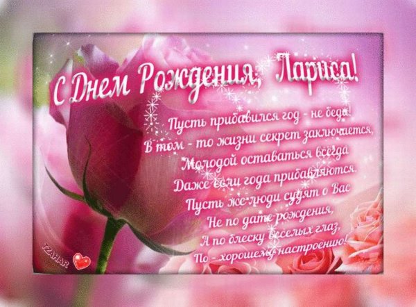 С днём рождения Лариса