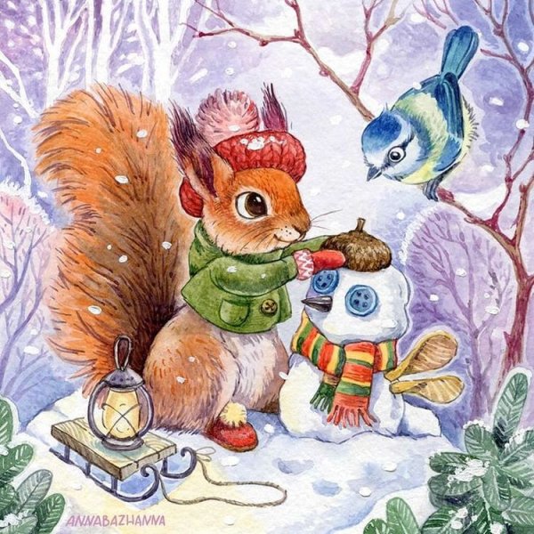 Новогодний пейзаж