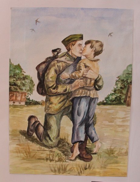 Рисунок на военную тематику