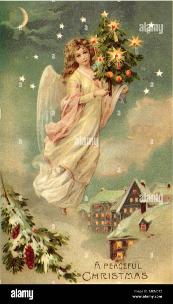 Рождественская елка с ангелами