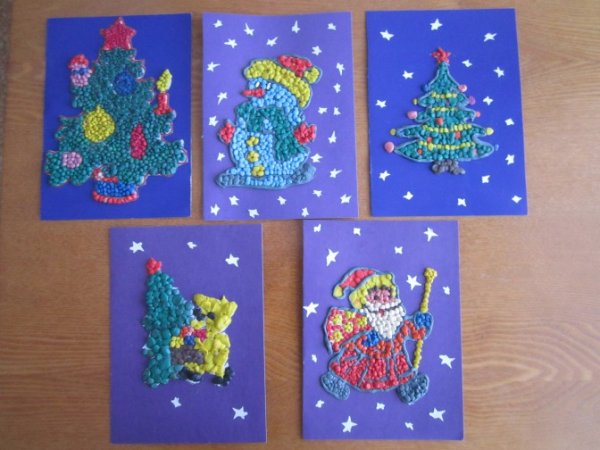 Открытка на новый год подготовительная группа