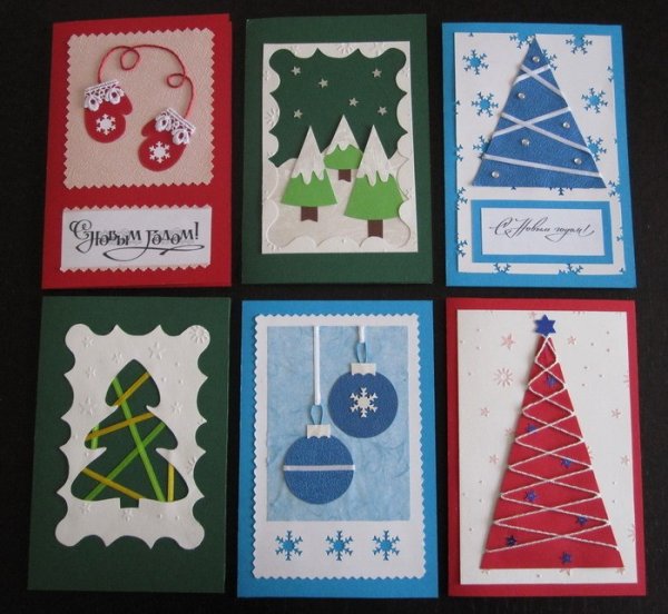 Новогодние открытки для детей