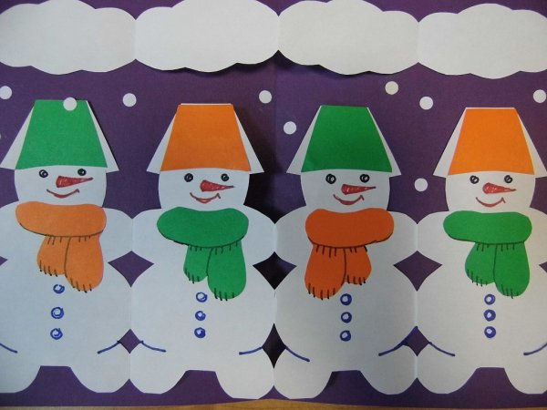 Аппликация елочка в детском саду