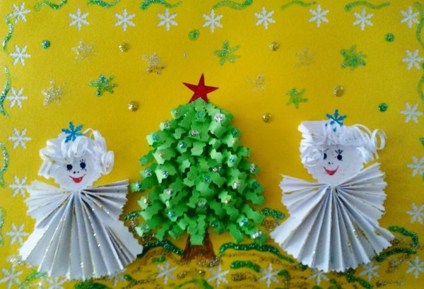 Дед Мороз аппликация для детей