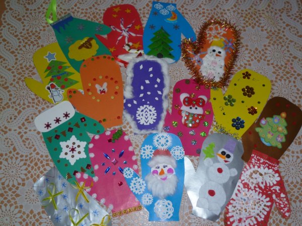 Поделка варежка