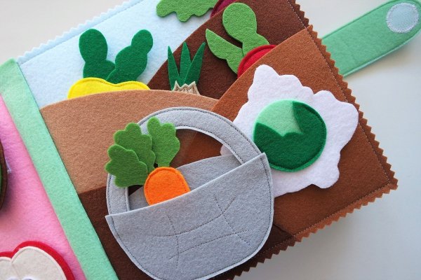 Корзинка из фетра для книжки