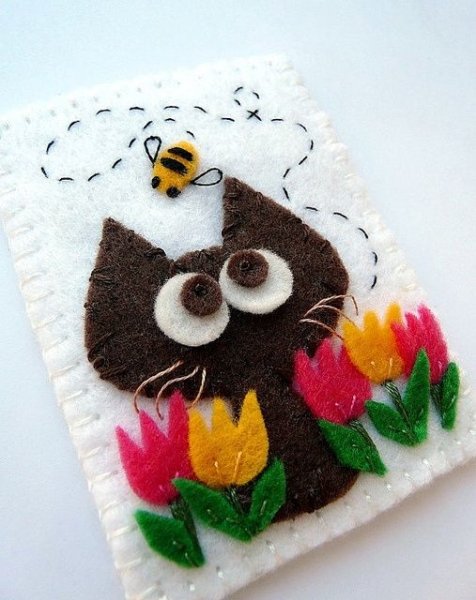 Открытки с фетры