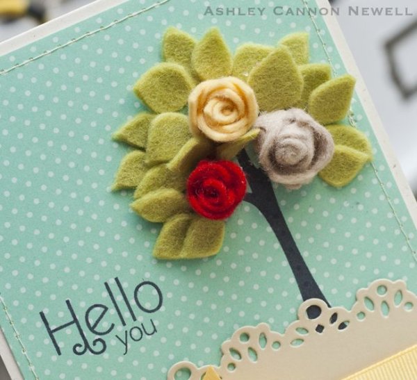 Открытки с фетром на день рождения