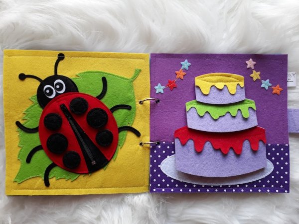 Торт из фетра в книжке