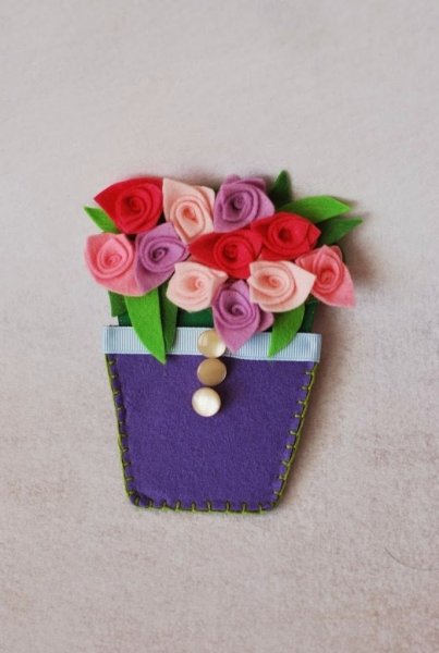 Подарок маме из фетра