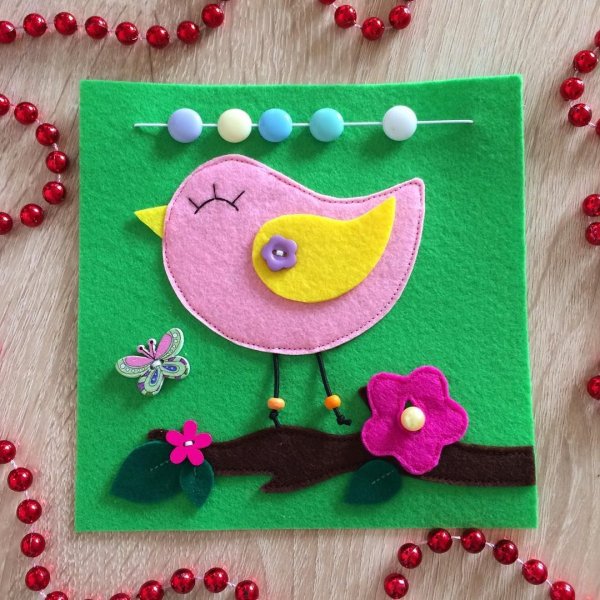 Аппликация из фетра для детей