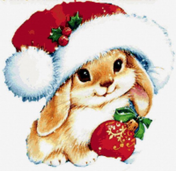 Новогодний зайчик для детей