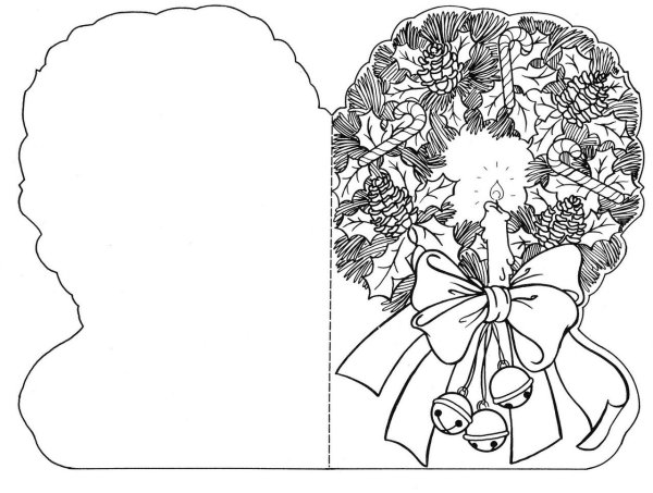 Раскраска ССМ новым годом