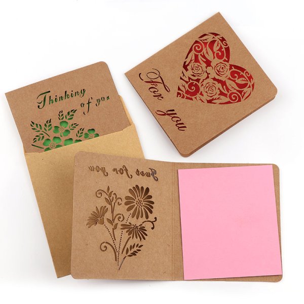 Крафтовая открытка