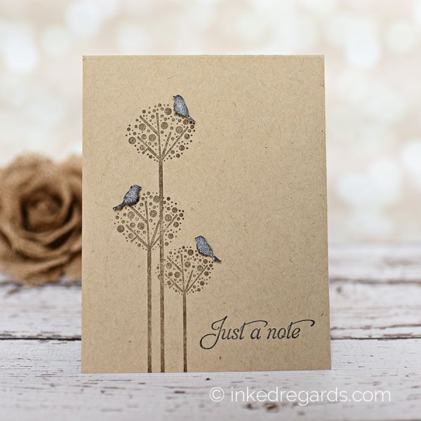 Открытки на крафтовой бумаге