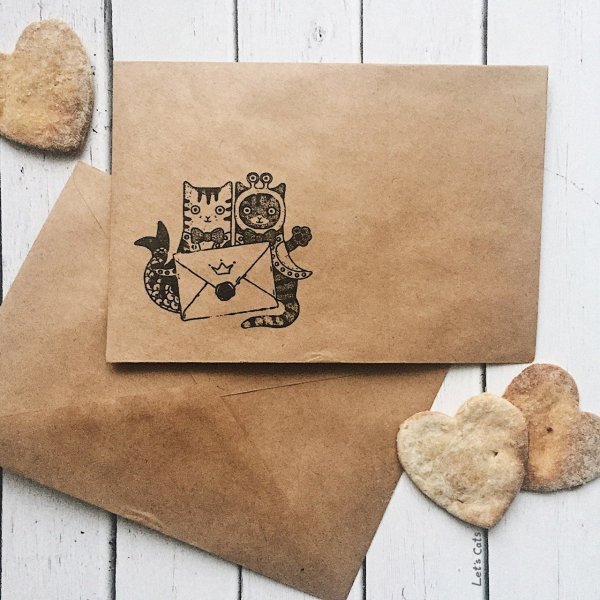 Конверт из крафт бумаги