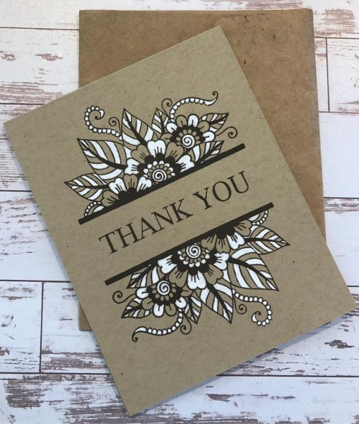 Крафтовая бумага открытка