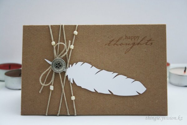 Открытки из крафтовой бумаги