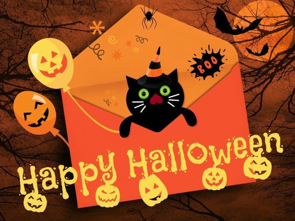 Открытка к Хэллоуину