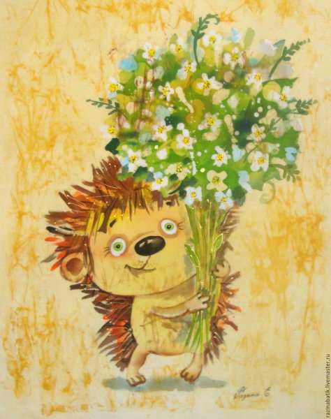 Живопись Елена Разина Ежик
