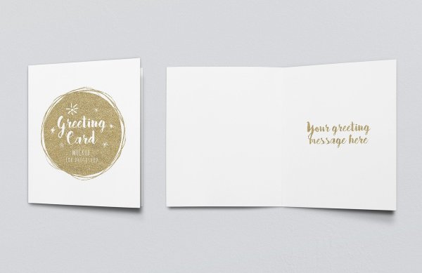 Мокап приглашение квадрат