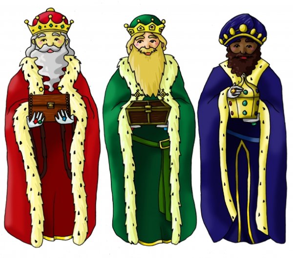 Открытка праздник трех королей