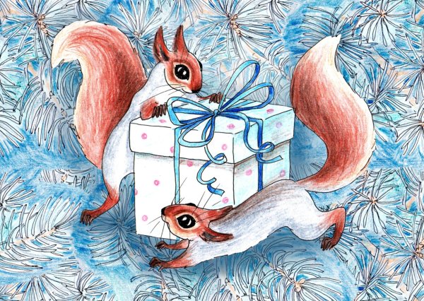 Советские открытки со зверюшками