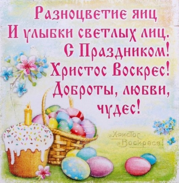 С Пасхой Христовой поздравление открытки