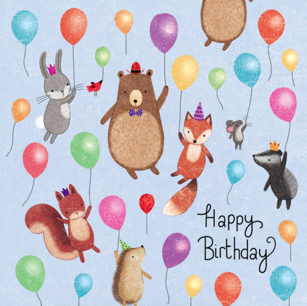 Арт открытки с днем рождения