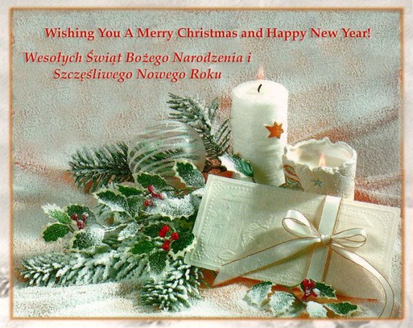 Поздравление с Рождеством на польском