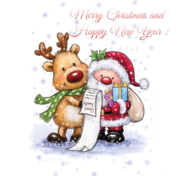 Прикольные новогодние рисунки