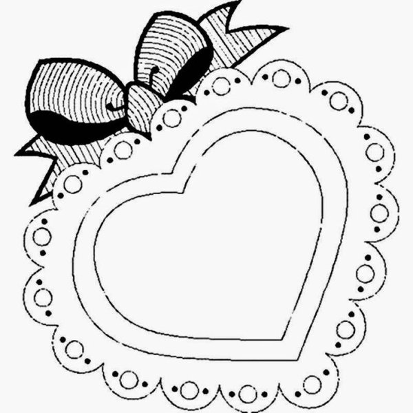 Валентинки для раскрашивания