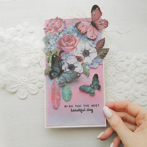 Открытки хенд мейд